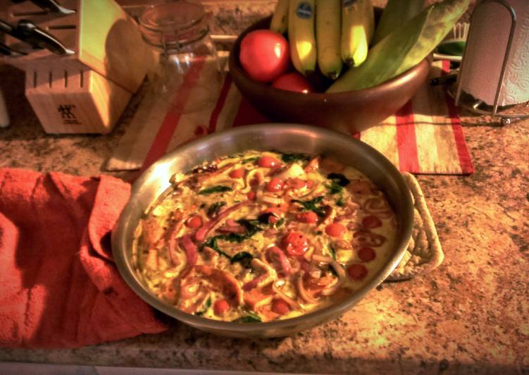 Steps to Prepare Ultimate Sweet Potato and Tomato Frittata