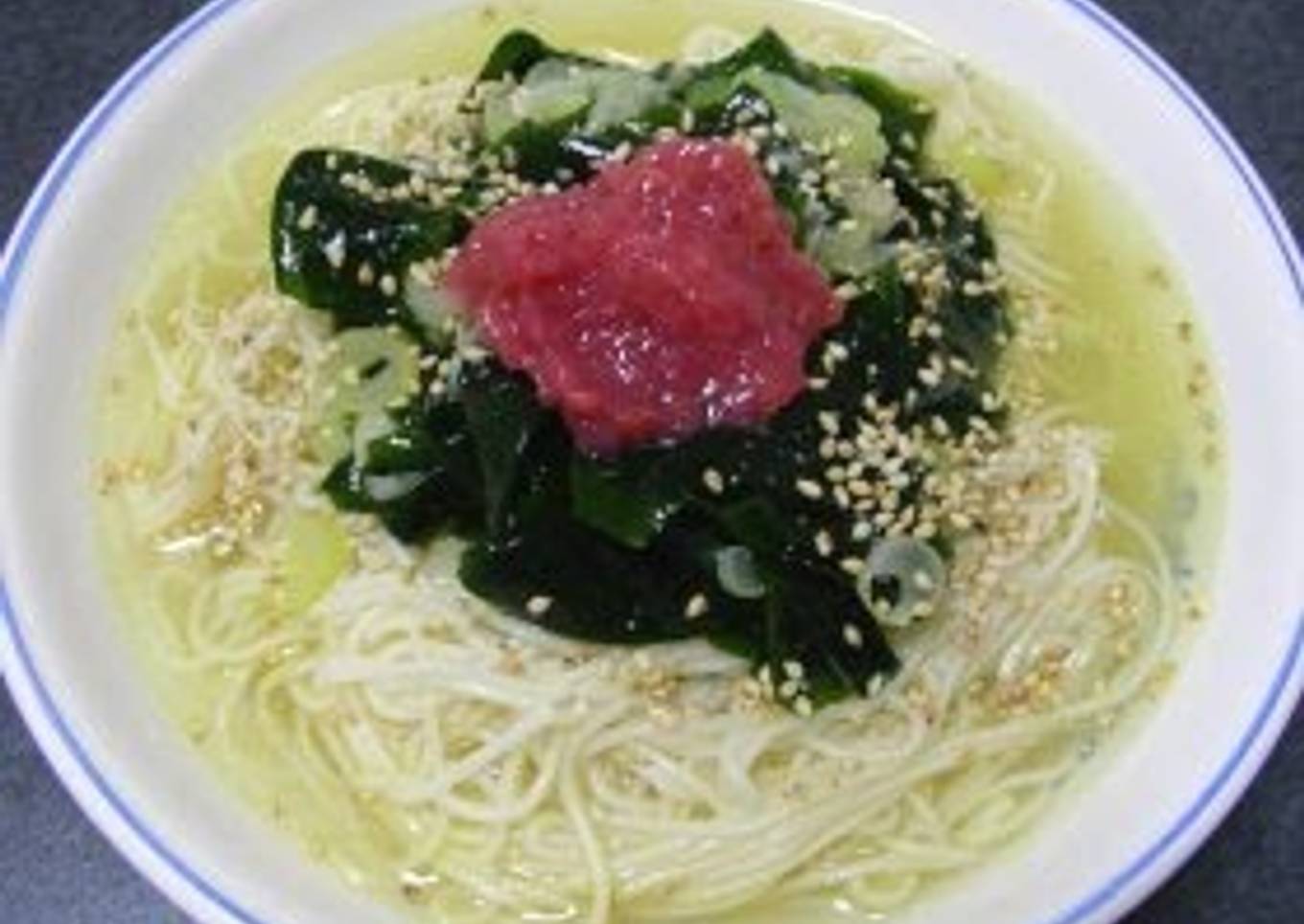 Somen Noodles with Wakame Soup