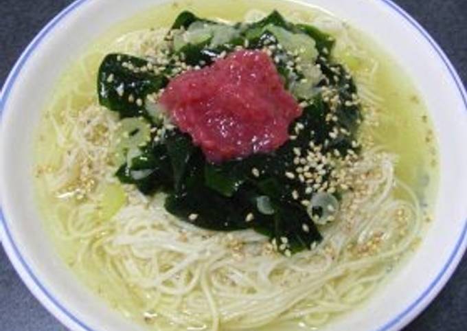 Somen Noodles with Wakame Soup