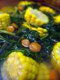 Sayur Bayam (healthy spinach and corn soup)