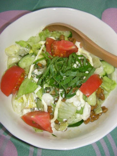 A picture of For Those on a Diet Super-Delicious Natto & Tofu Salad.