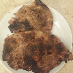 A picture of Sweet BBQ Grilled Porkchops.