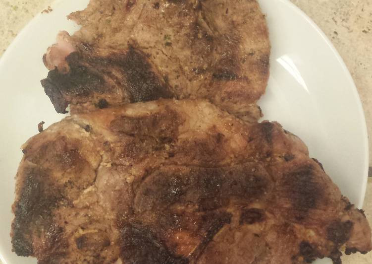 Recipe: Appetizing Sweet BBQ Grilled Porkchops