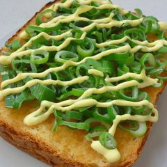 A picture of Miso and Green Onion Mayonnaise Toast.