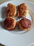 Croquetas alargadas y redondas de arroz