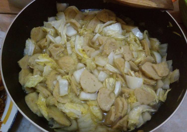 Cara Membuat DW-Tumis Sawi Putih Bakso Farah Quinn