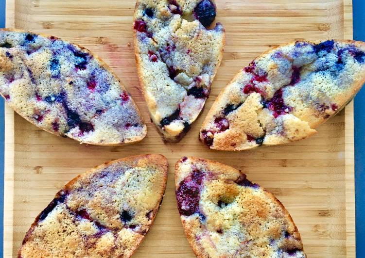 Fondants aux fruits rouges