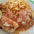 Raya en salsa de pimentón