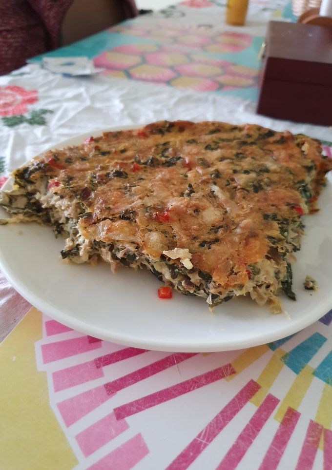 Una foto de Budín de jurel y acelga grez