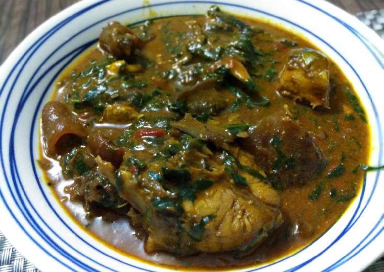 Simple Way to  Rich Ogbono veg soup