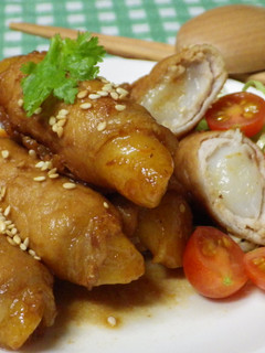 醬燒年糕豬肉捲 的食譜成品照片