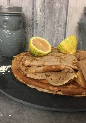 Une photo de Crêpe à la farine de châtaigne