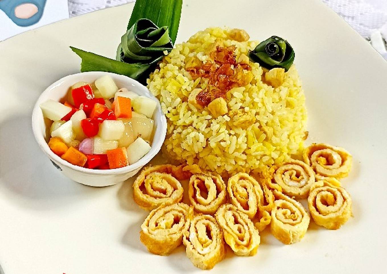 Nasi Kebuli Ayam (masak magic com)