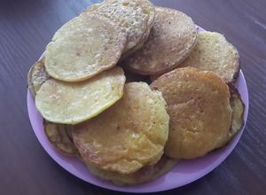 Una foto de Hot cakes  de choclo o maíz 🌽