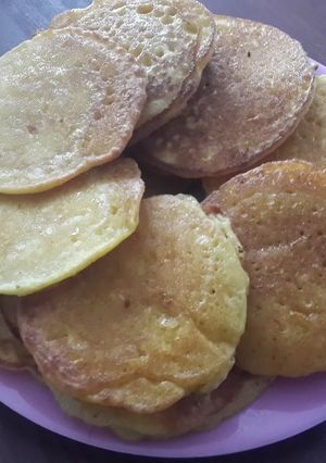 Una foto de Hot cakes  de choclo o maíz 🌽