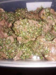Una foto de Carne a la vinagreta