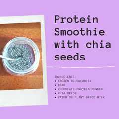 Foto di Protein smoothie with chia seeds