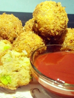 A picture of Potato and bread cutlet recipe.