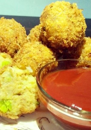 A picture of Potato and bread cutlet recipe.