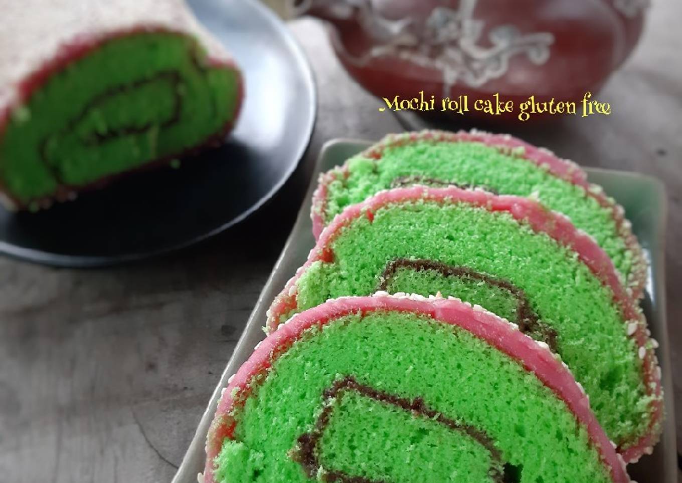 Resep Mochi roll cake gluten free