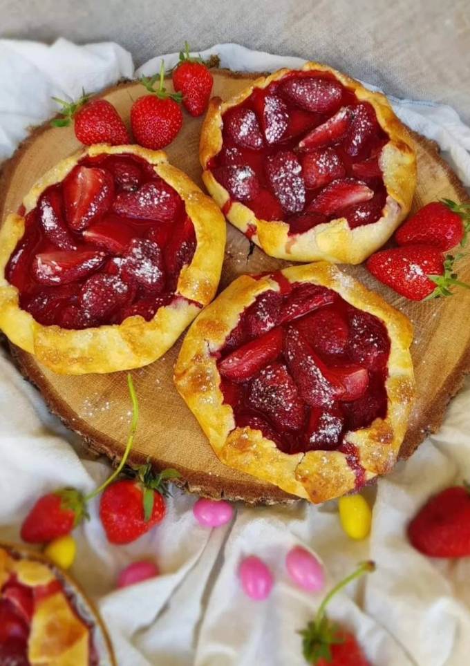 Галети з полуницею🍓!