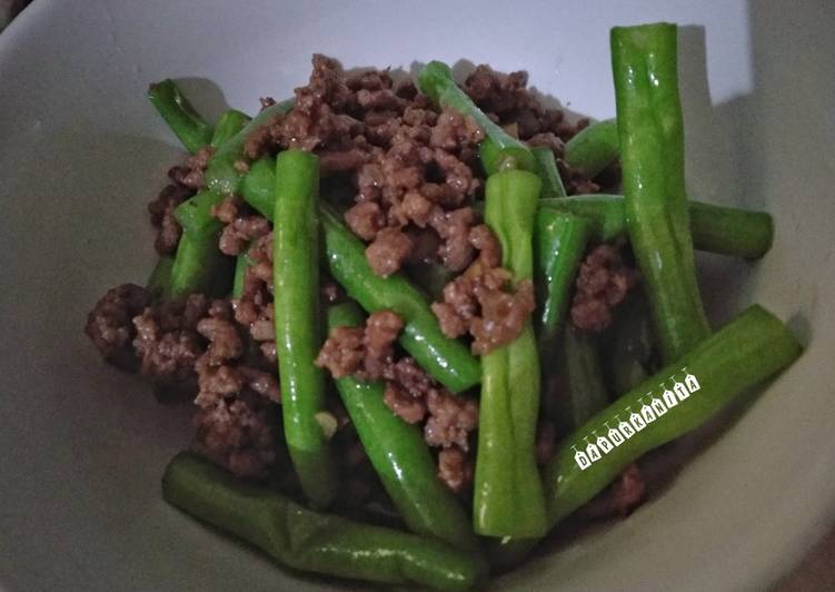 Resep Tumis Buncis Daging, Anti Gagal