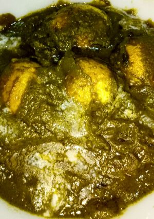 A picture of Palak egg.