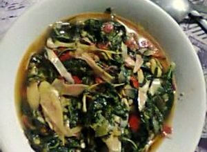 Foto resep Tumis Daun Singkong & Kincong