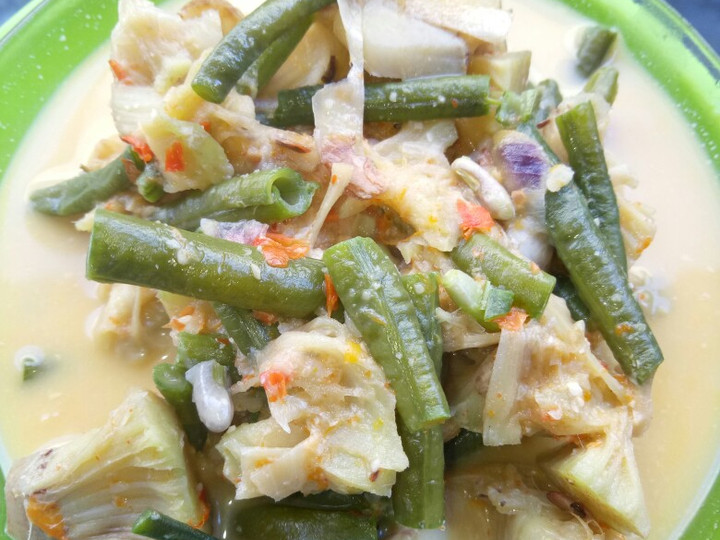 Resep LODEH KLUWIH + KACANG PANJANG pedas meronaaaaaa...😋😋😋 yang Enak