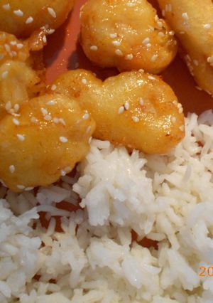 Szezámmagos csirke recept fotója