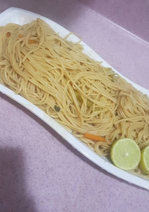 صورة لوصفة مكرونة صينية بالخضار سريعة