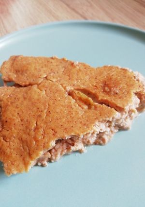 Une photo de Flan healthy aux raisins et amande, gluten free