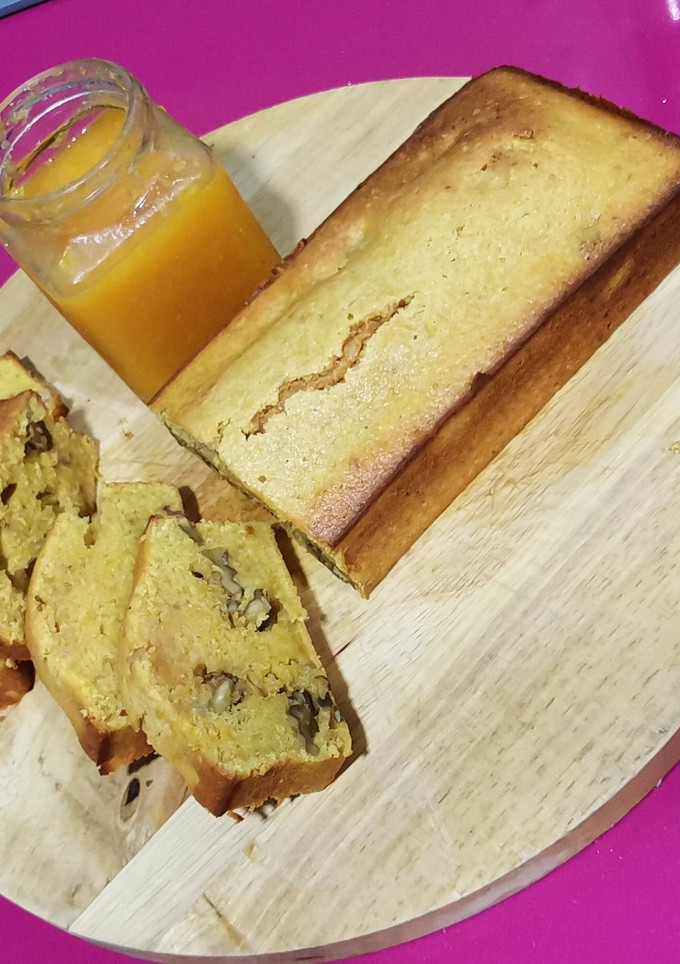 Una foto de Bizcocho de zanahoria y nueces