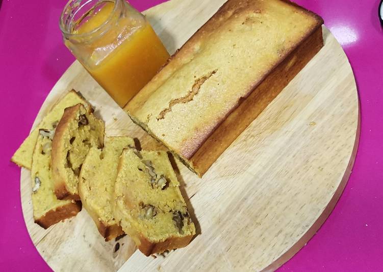Bizcocho de zanahoria y nueces