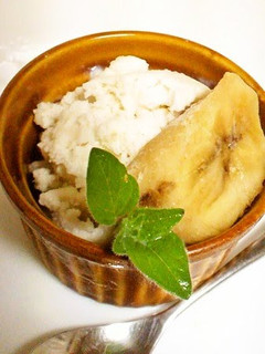 A picture of Low-Calorie Banana Yogurt Ice Cream.