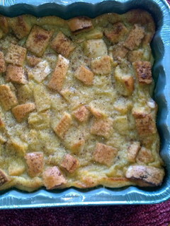 A picture of Eggnog Bread Pudding.