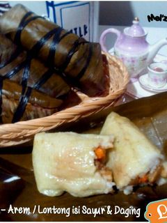 Foto resep Arem arem Mercon / Lontong isi daging sayur