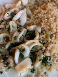 Encornets au pesto à la menthe