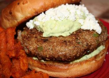 Fresh, Serving Recipe TurkeyQuinoa Burgers with an AvocadoYogurt Sauce Most Delicious Fresh, Serving Recipe TurkeyQuinoa Burgers with an AvocadoYogurt Sauce Most Delicious