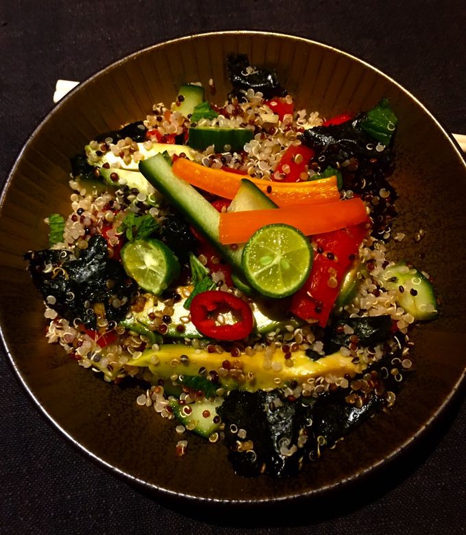 A picture of Vegan Seaweed Quinoa bowl.