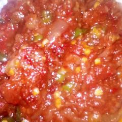 Timatar or Strawbary ke Chatni A picture of Timatar or Strawbary ke Chatni.