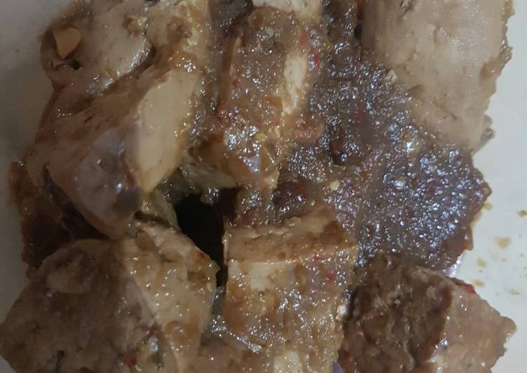 Bacem tahu tempe ungkep