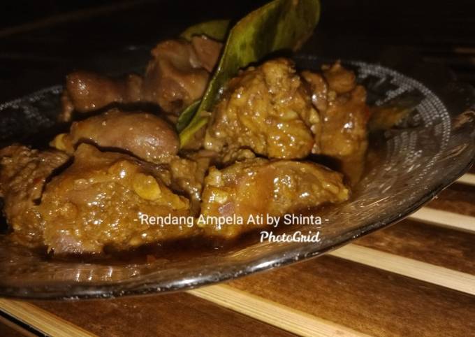 Bagaimana Membuat Rendang Ampela Ati Lekoh by Shinta Anti Gagal