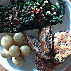 A picture of Sig's Cavolo Nero, anchovies,chilli and garlic.