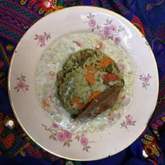 A picture of Mint-Vegetable Rice.