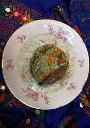 A picture of Mint-Vegetable Rice.