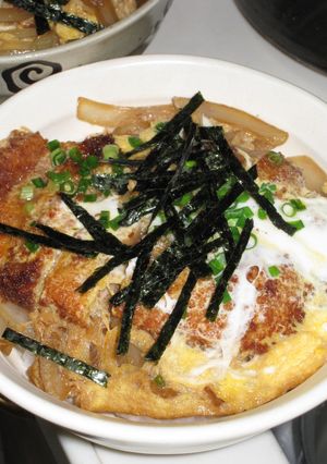 A picture of Classic Pork Cutlet Bowl (Katsudon).