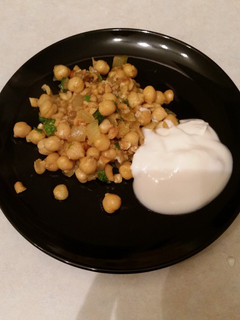 A picture of Chickpea Curry with Cashews.