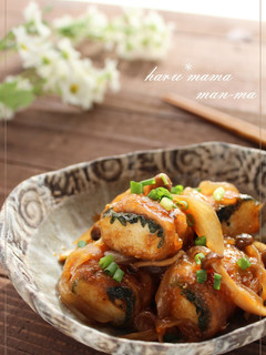 A picture of Tofu Steak Wrapped in Sliced Pork using Frozen Tofu.