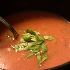 A picture of Tomato soup - simple and savory.